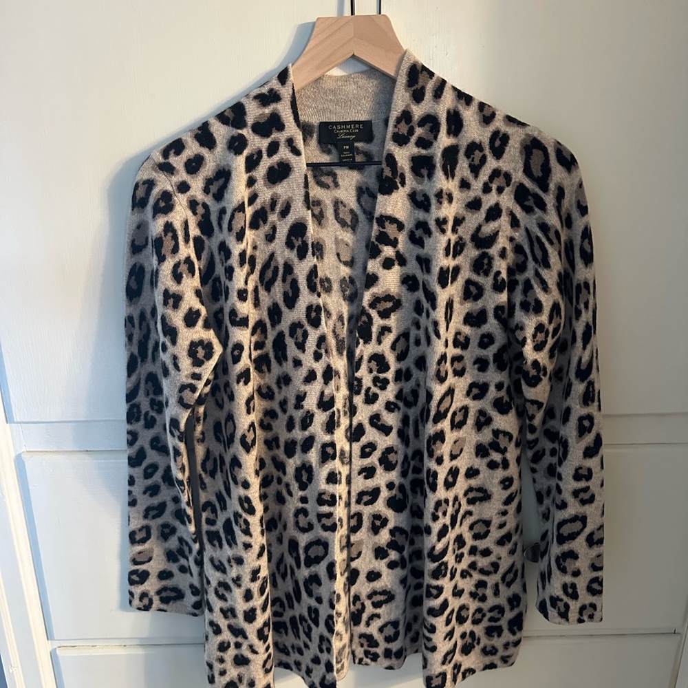 100% cashmere Animal Print Women's sweater